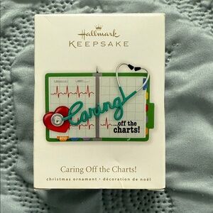 Hallmark Keepsake Caring Off the Charts Ornament - Green and Red